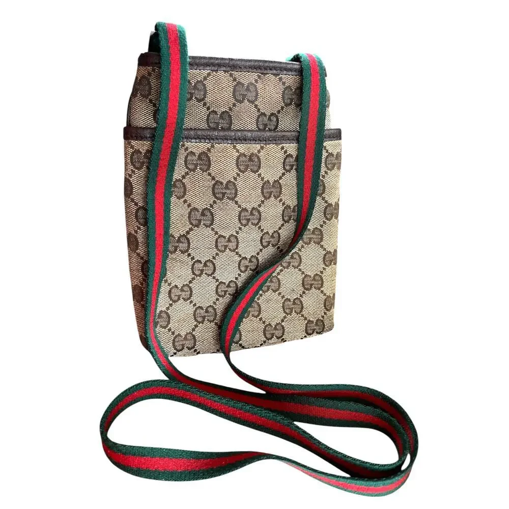 Authentic Vintage Gucci Sherry Crossbody Shoulder bag. Good condition. GG logo. - Picture 1 of 6